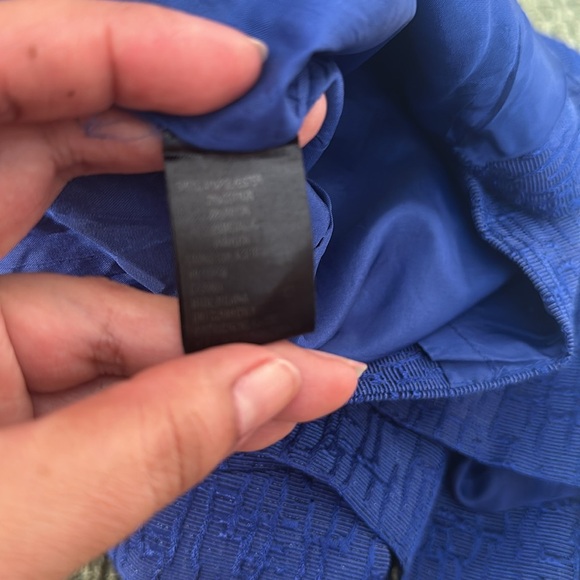 TAHARI Arthur S. Levine Blue Royal Midi Dress Size 2 - Picture 12 of 12